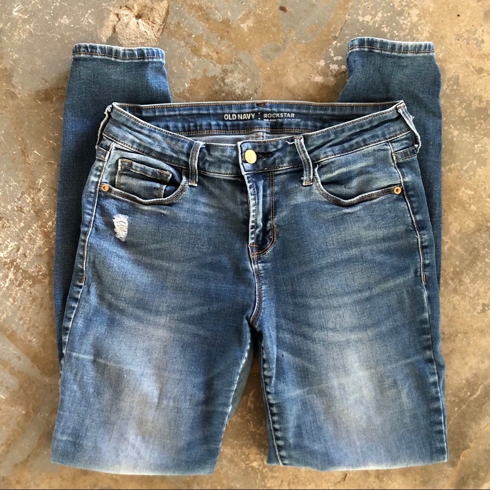 Old Navy Rockstar Jeggings Mid Rise Skinny Jeans